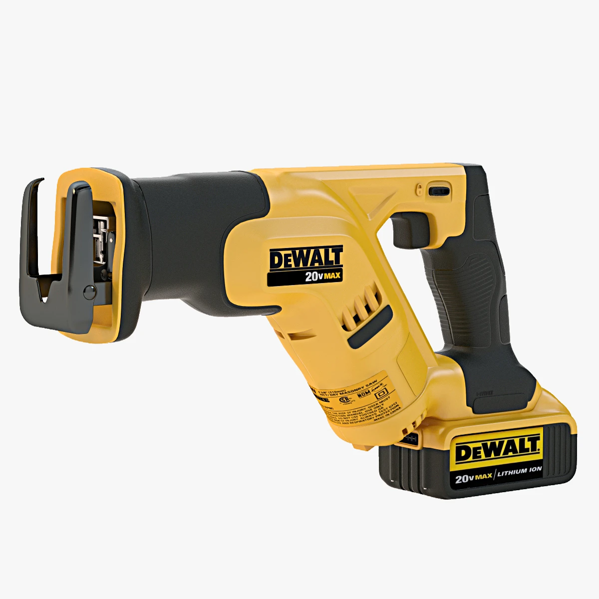 Dewalt 20-Volt Compact Reciprocating Saw 3D Model_011